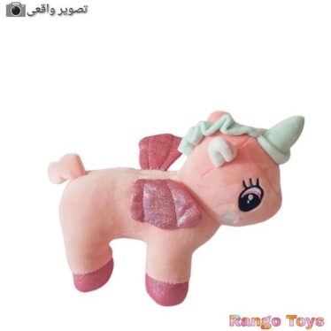 خرید عروسک یونیکورن رنگین کمانی