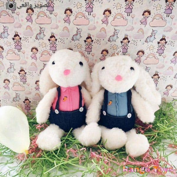 خرید عروسک خرگوش لباس دار