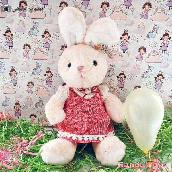 خرید عروسک خرگوش لباس سارافونی